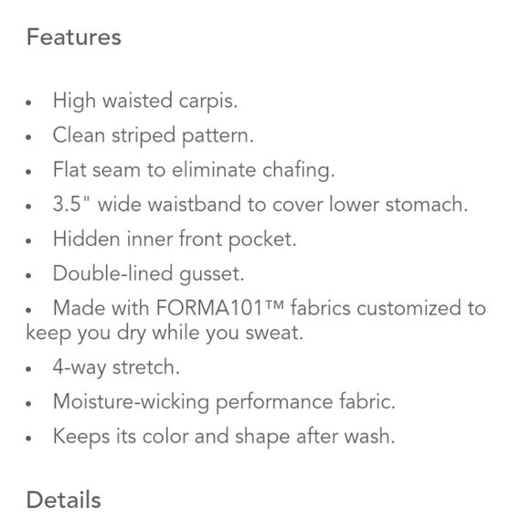 Glyder Mantra Crop White & Black Stripe (Lululemon Quiet Stripe dupe) - Picture 11 of 13